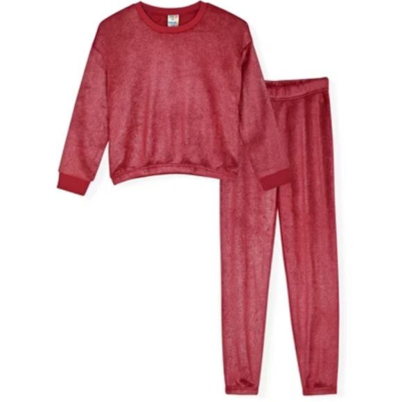 NWT Sleep On It Fleece Pajama Set in Berry - Picture 2 of 11